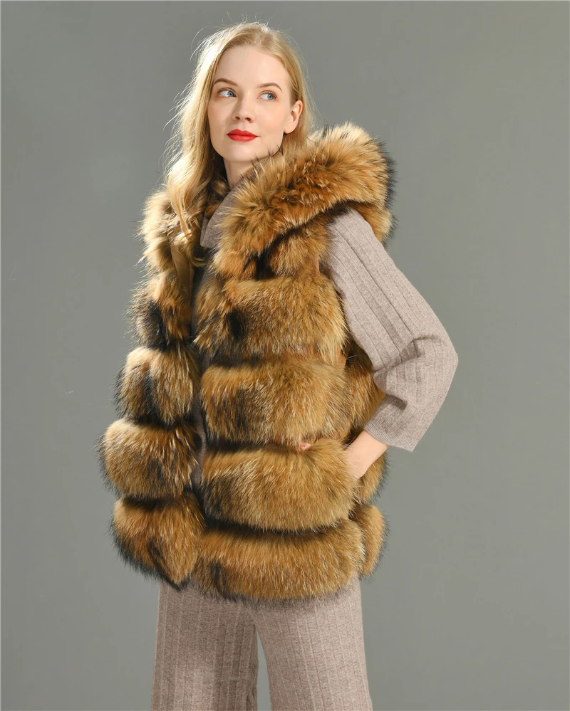 Buy Women Fur Coat,Racoon Fur Coat,Vest 
