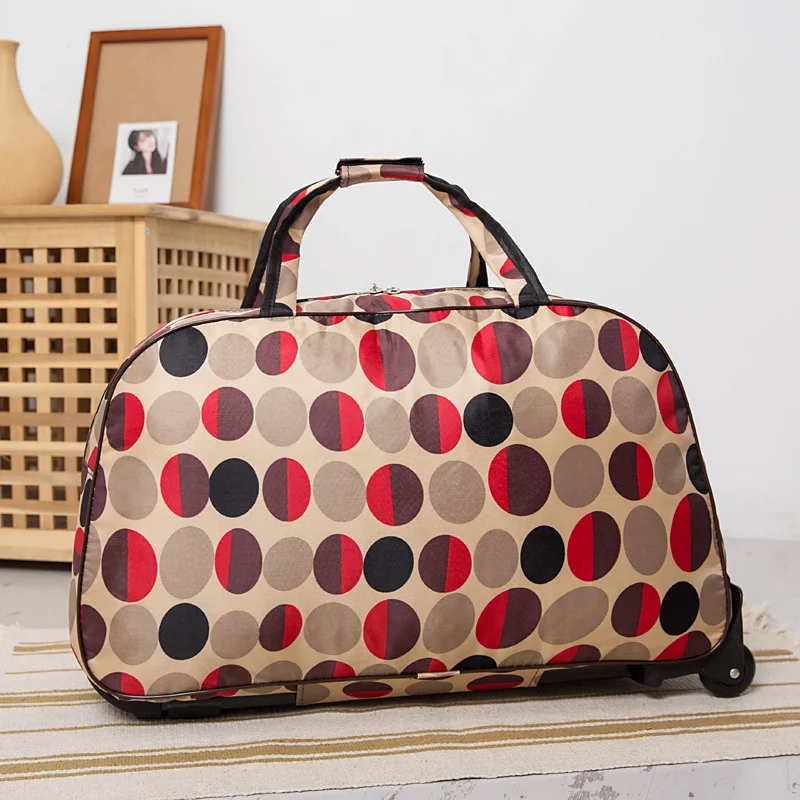 New Fashion Large Capacity Factory Price Custom Logo Waterproof Luggage Travel Outdoor Duffel Trolley Bag with Wheels