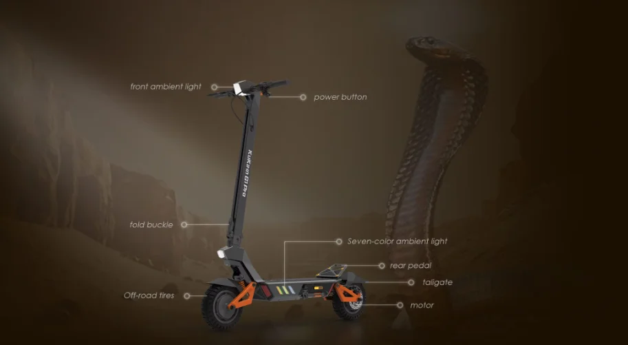 Ultimate Well-priced High Quality Hot Selling Kirin G1 PRO All-terrain Electric Scooter for Adults