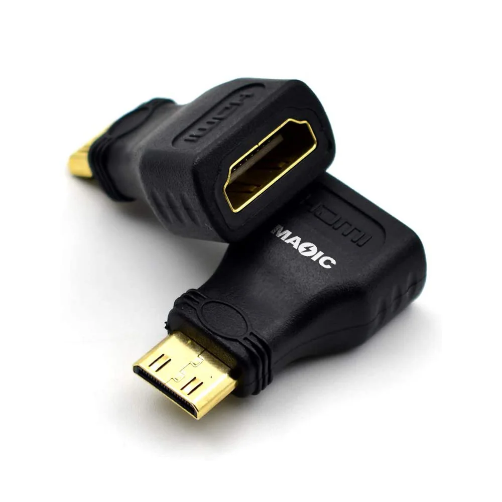 Gold Plated Mini Adapter Mini HDMI Male to HDMI Female Adapter