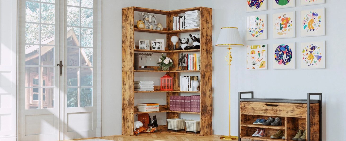 Shelf Bookshelf Wood Storage Display Rack Storage Bookshelf For Cd And