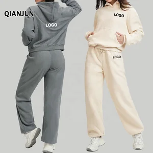 Cross-Border Vintage Casual Sports Sweatshirt Suit for Women Leopard Print Drawstring Closure Loose Fit High-End Feel Running