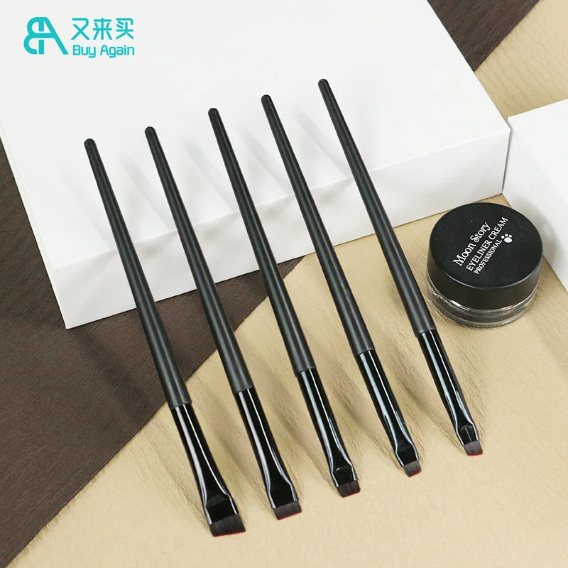High Quality Private Label Single Ultra Fine Thin Flat Angled Eye Liner Eyeliner Brow Concealer