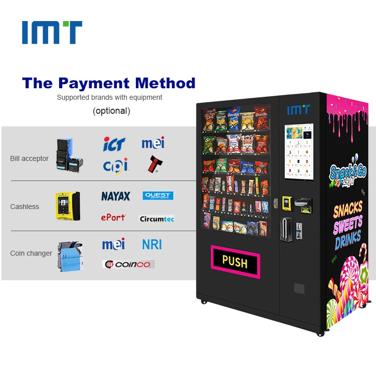 IMT 2025 Popular Snack & Drink Vending Machine Outdoor Touch Screen ...