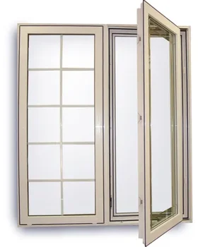 Factory wholesale tempered glass double glazing unit aluminium frame interior exterior aluminum casement windows