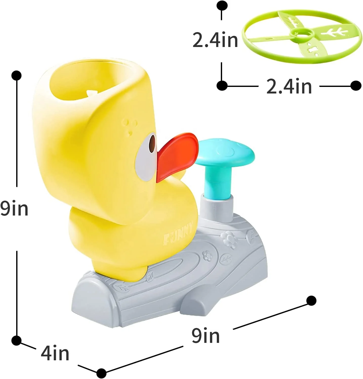 Lanceur De Soucoupe Volante à Pédale – Jeu Interactif En ABS, Plusieurs Disques, Pour Toute La Famille !