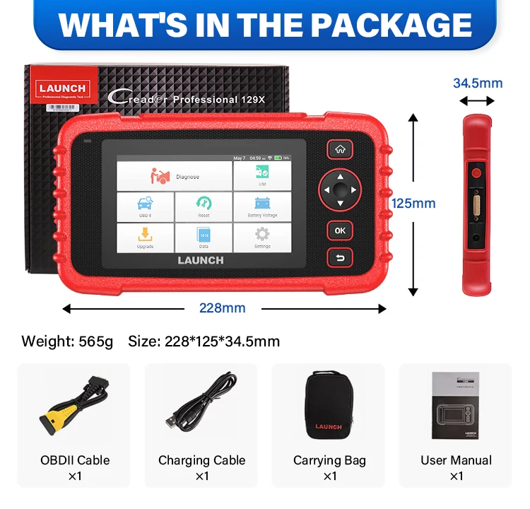 2023 Launch Obd2 Crp129x Crp 129x Crp129e 129e Crp129 Creader Code Eng