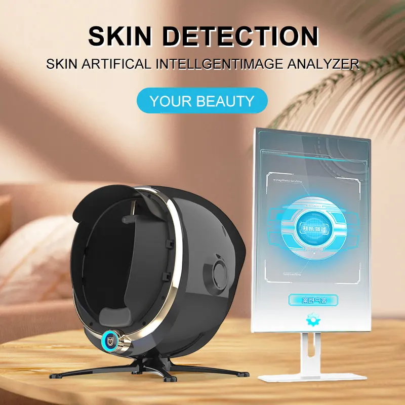 Portable 3d Ai Face Skin Diagnostics Analyzer Facial Tester Scanner Magic Face Mirror Device 2602