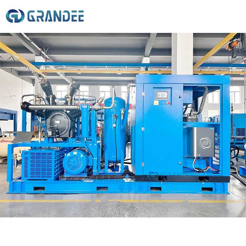 product integrated screw booster unit supercharger low voltage screw with fixed piston pvc lubrication core components pump and motor-3