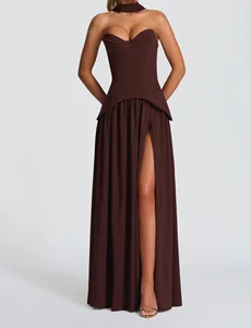 Bettergirl 2026 Ramadan Strapless sexy evening gown with fishbone waist cinching dress