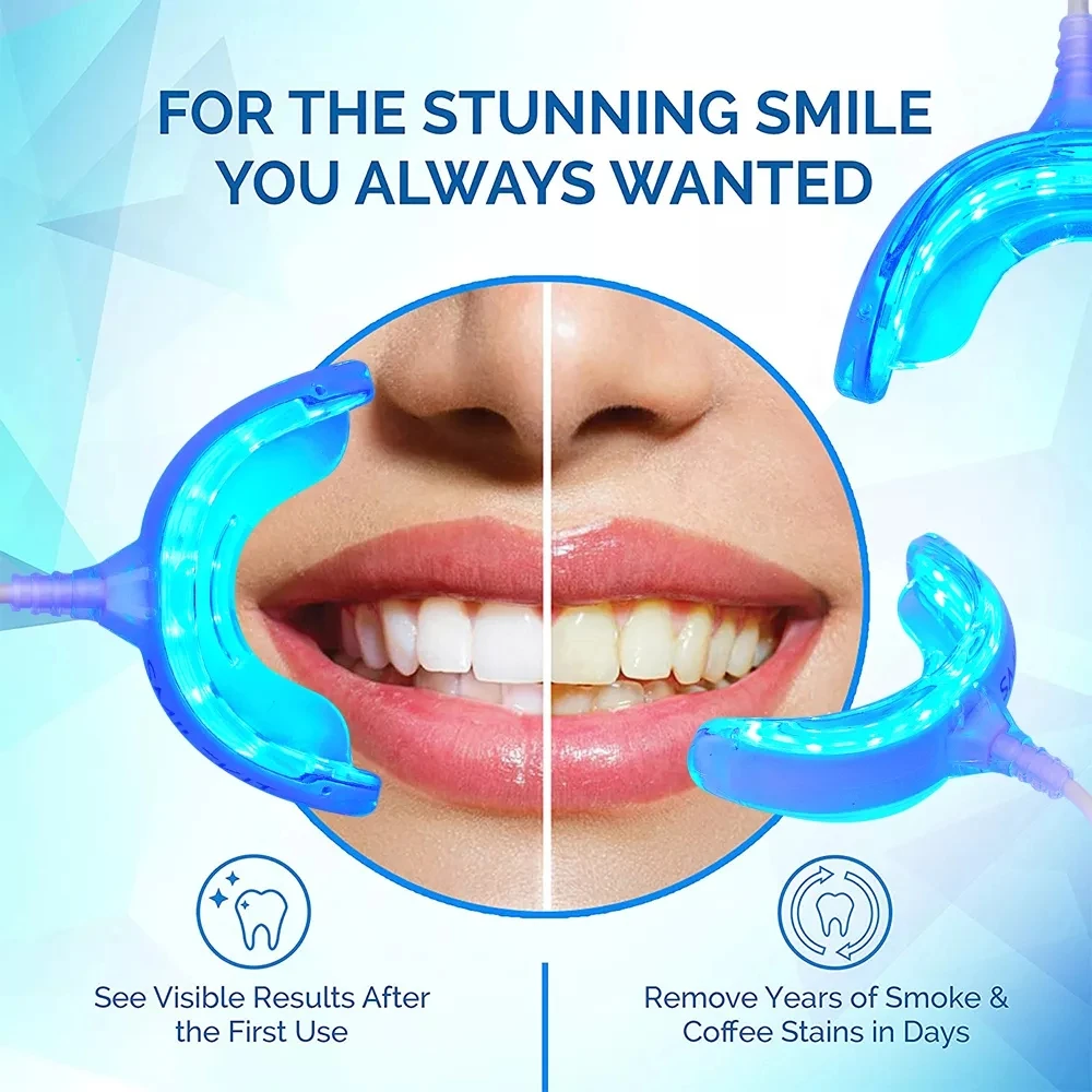 Led Light Teeth Whitening Kit Waterproof Teeth Whitening Led Kit With