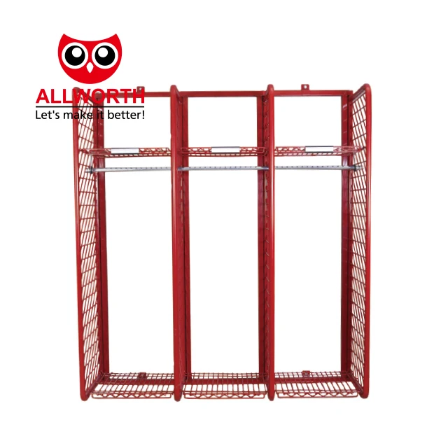 Warehouse Steel Wire Mesh Tool Grid Multi Function Storage Fireman Rack