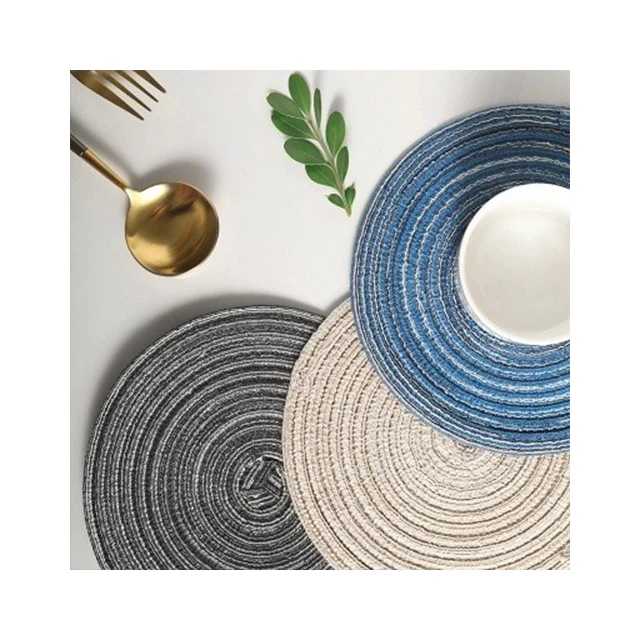 Japanese Handmade Kitchen Accessories Insulation Pads Table Plate Mat Coaster Thick Wove aperçu 3