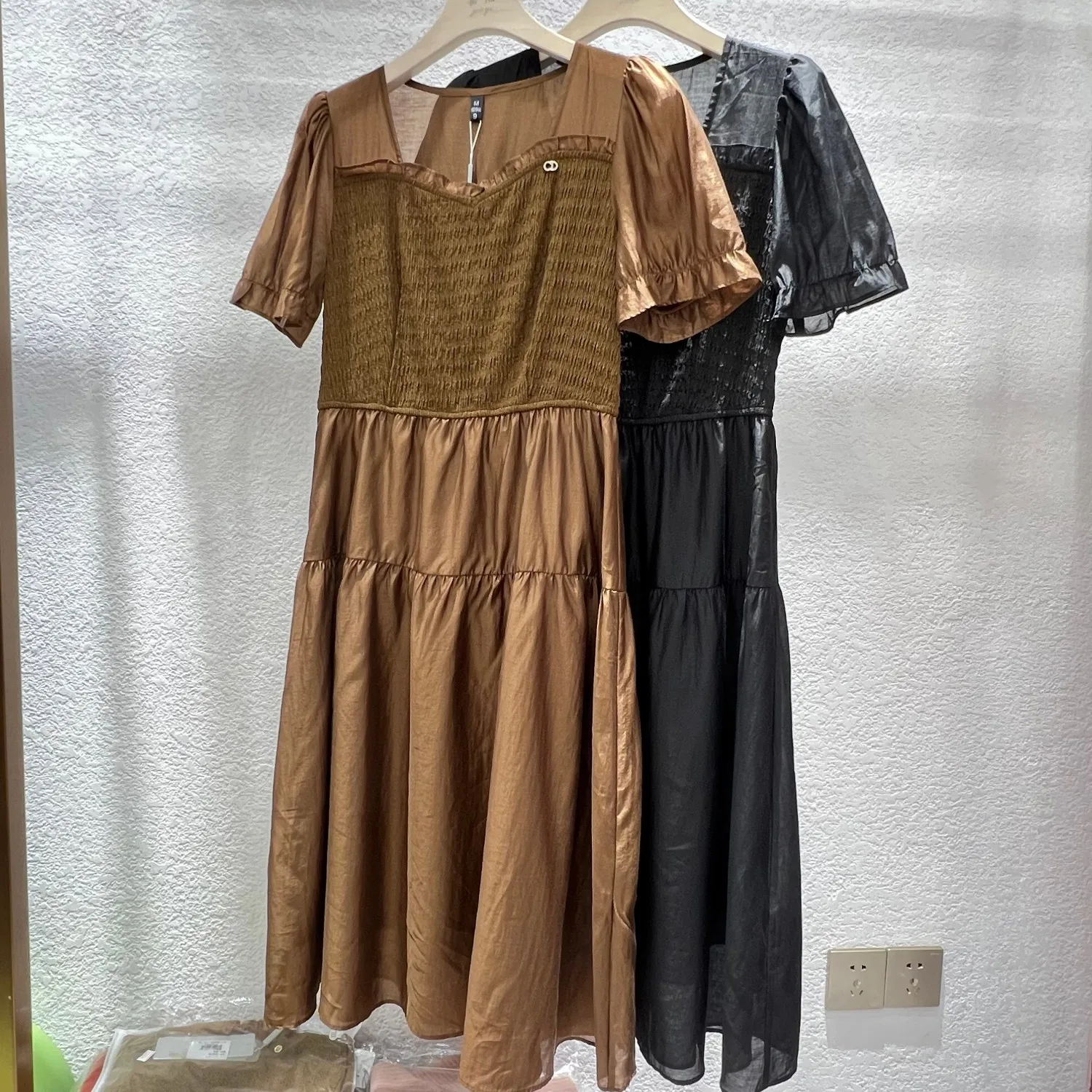 casual womens summer dresses wholesale Women's Price Cheap A-line Silhouette Natural Waistline Solid Pattern sleeved pullover feels soft SIZE:14P summer dress Mid|GBFASTIM1LEI Long White Floral-Lace Formal