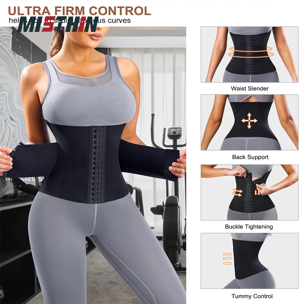 Wholesale Sweat Girdle Women Body Wrap Cincher Corset Trimmer Double Belt Girdle Waist Trainer Shaper Tummy Control Shaperwear