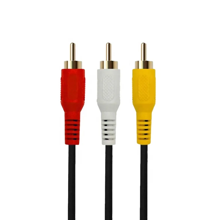 3.5mm 4-Pole Plug to 3 RCA Female Adapter PVC Coated Stereo Audio Video Cable for AV LCD TV HD TV & Monitor for Speakers