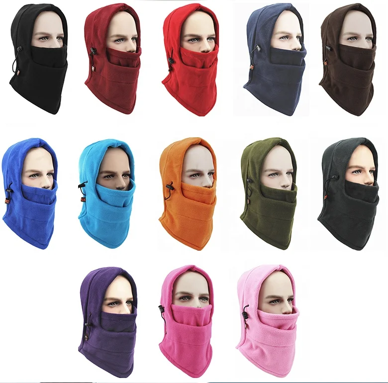 Зимняя Балаклава унисекс, маска для лица, ветрозащитная флисовая Лыжная маска для лица, зимний теплый защитный головной убор, Балаклава с капюшоном