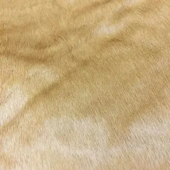 Luxury Finished Camel Color Eco-Friendly Genuine Horse Fur Leather For Carpet Designer Handbag