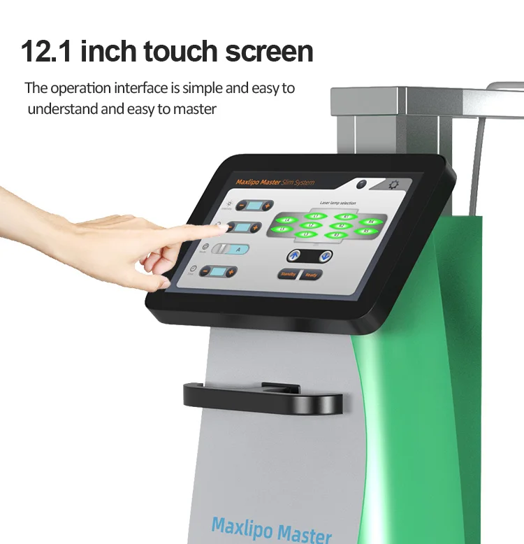 Professional Cold Laser 635nm 532nm Red/Green Light 10D Lipo Slimming Machine Stationary Standing Weight Loss Device