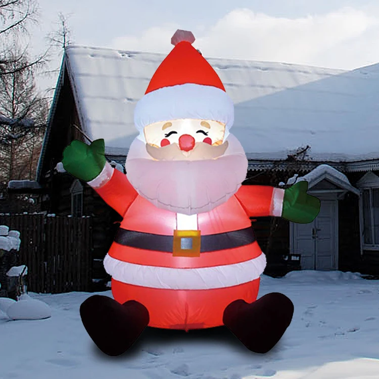 Inflatable Christmas Decorations 8ft Santa Claus For Holiday Outdoor ...