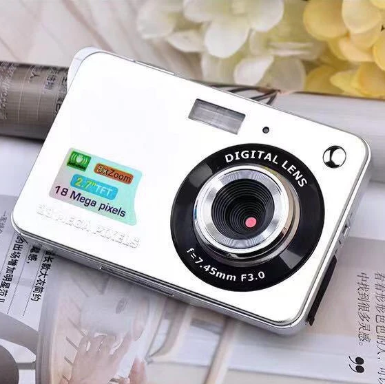 Недорогая черная Детская цифровая фотокамера HD 1080P 16x