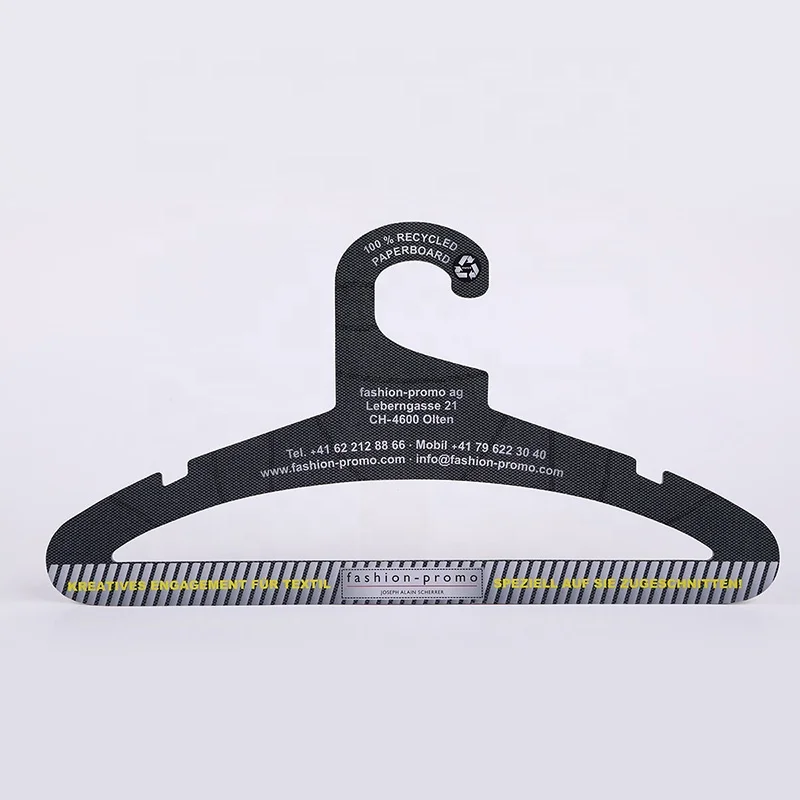 FSC Recycled Paper  40cm Strong Cardboard Adult Bottom Hanger for Coat Display