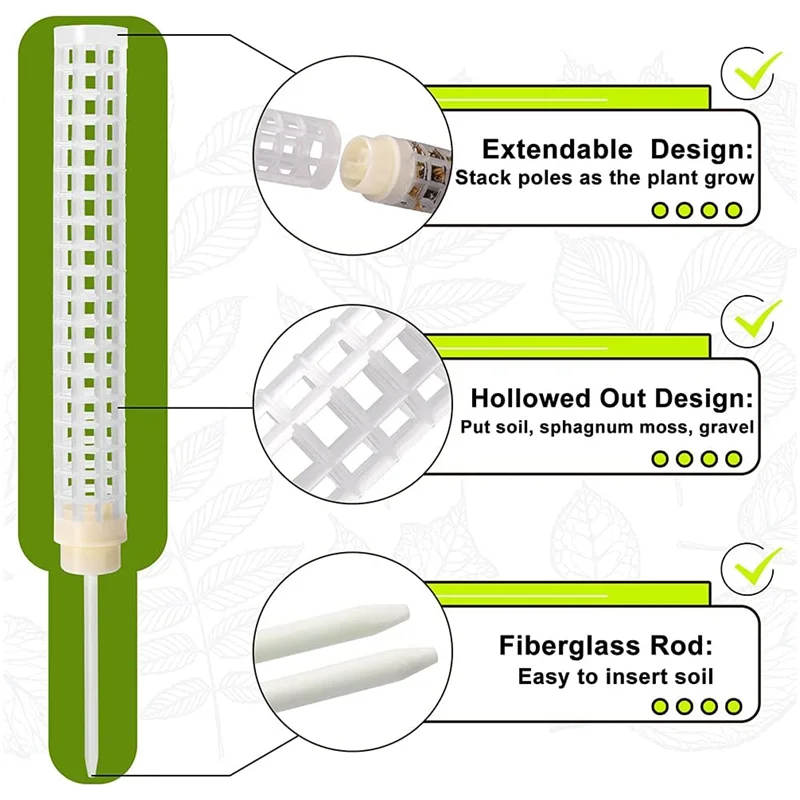 Moss Pole,Coir Moss Totem Pole Stick For Plant Stakes And Supports