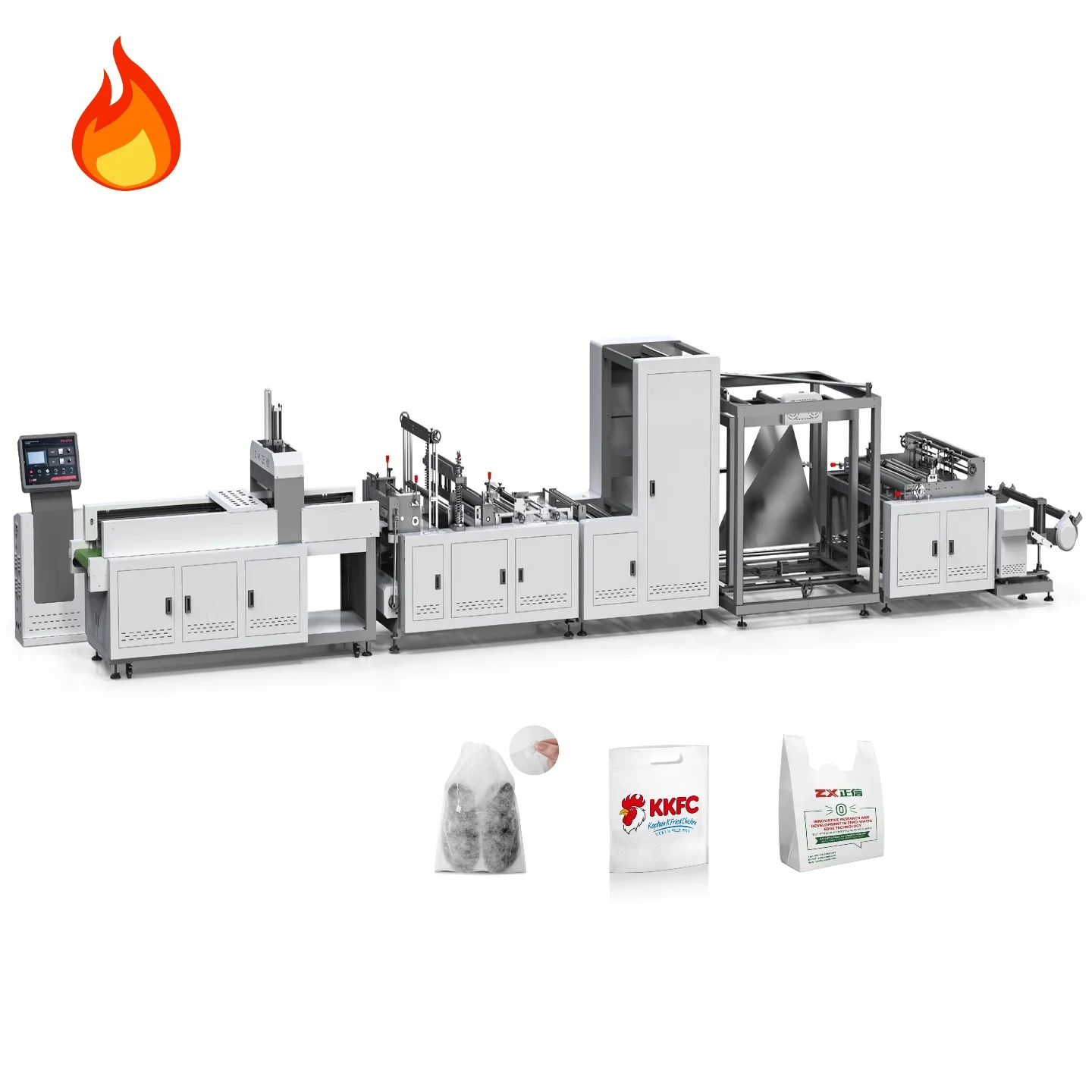 ZXL-A700 Ultra Reusable Automatic Polypropylene T-shirt Bag Cut