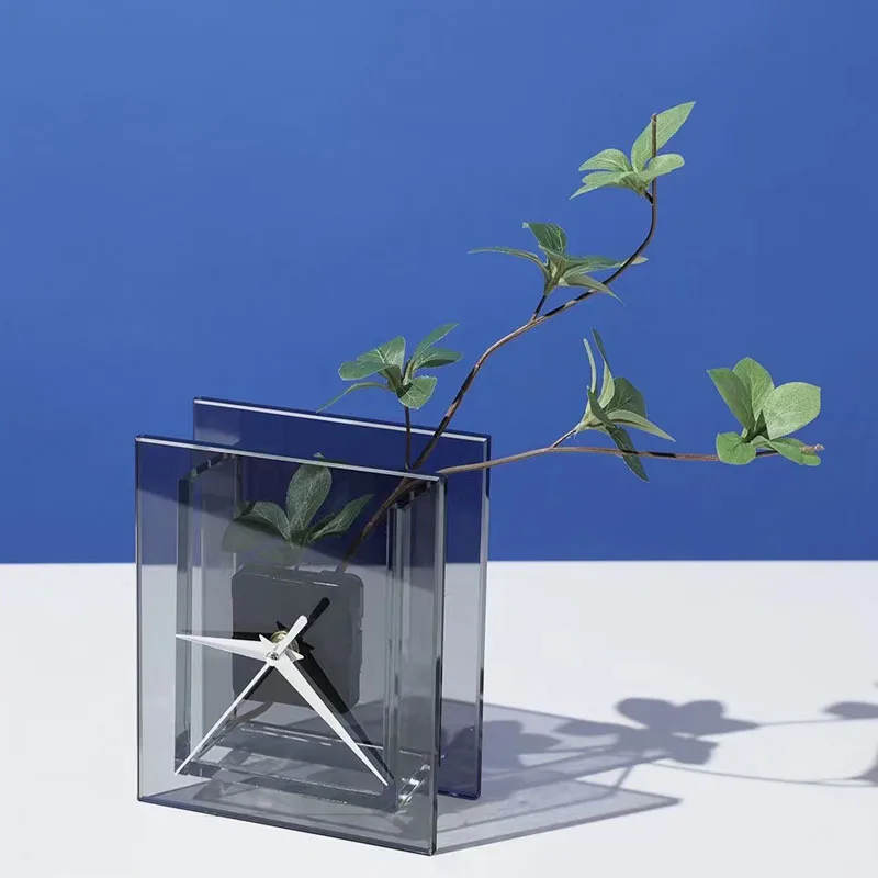 Acrylic Vase Acrylic Pen Holder Flower Holder Home Decoration Clear