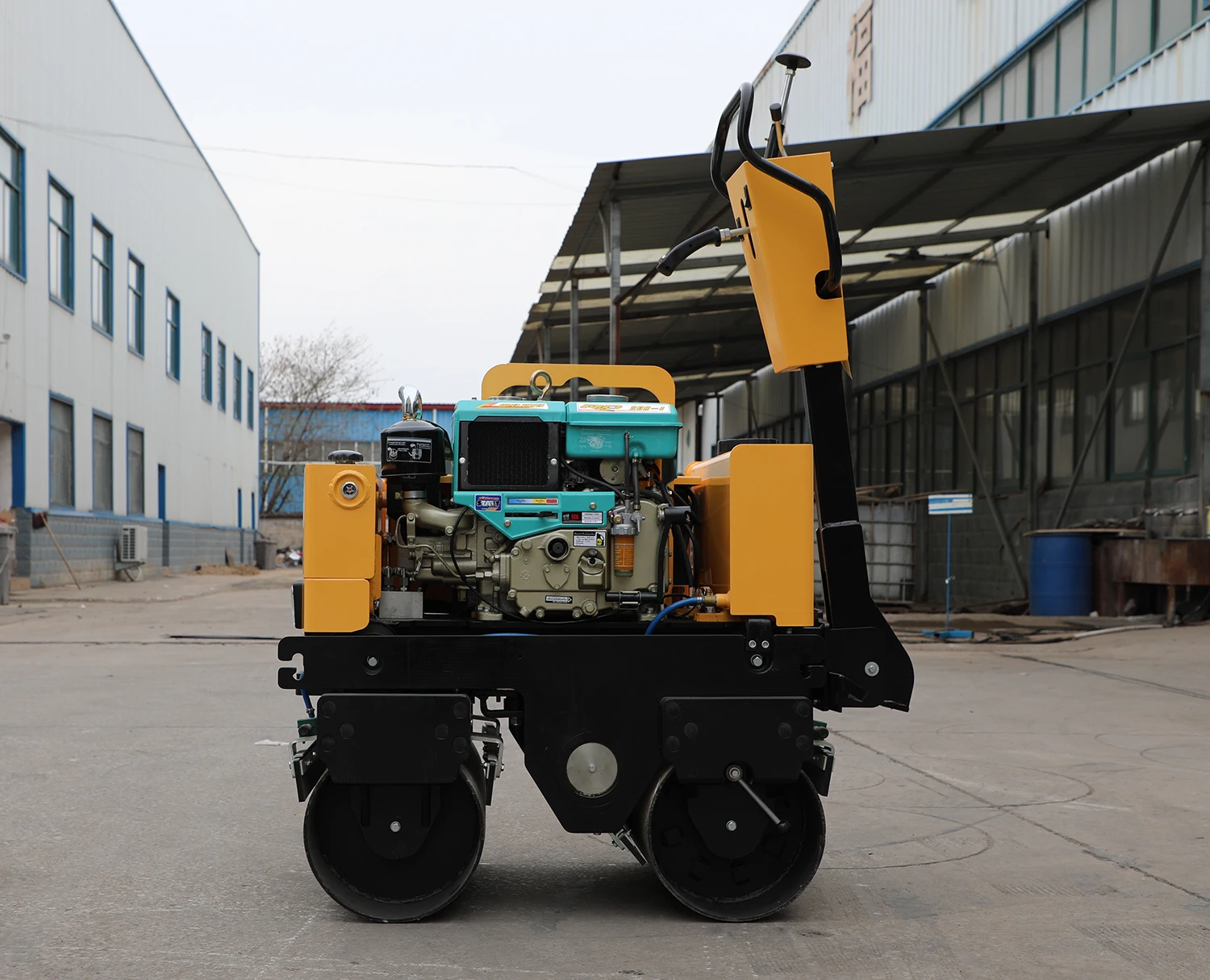 Bomag 800KG手小型コンパクターローラーコンクリート土壌