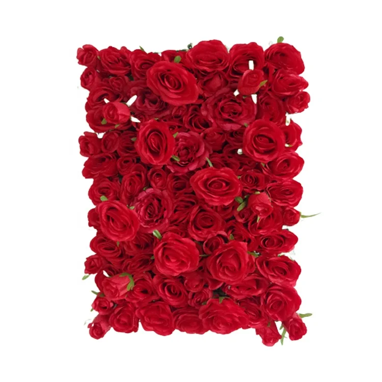 luxury roll up artifical silk rose flower wall for wedding - buy