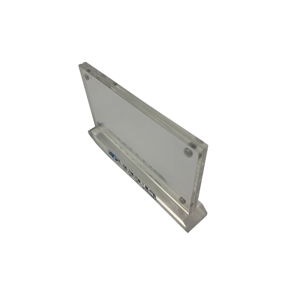 Customize clear Restaurant Buffet Tag Holder Acrylic Plexiglass Magnetic Price Tag Holder Pop Label Bakery Price Tag Holder