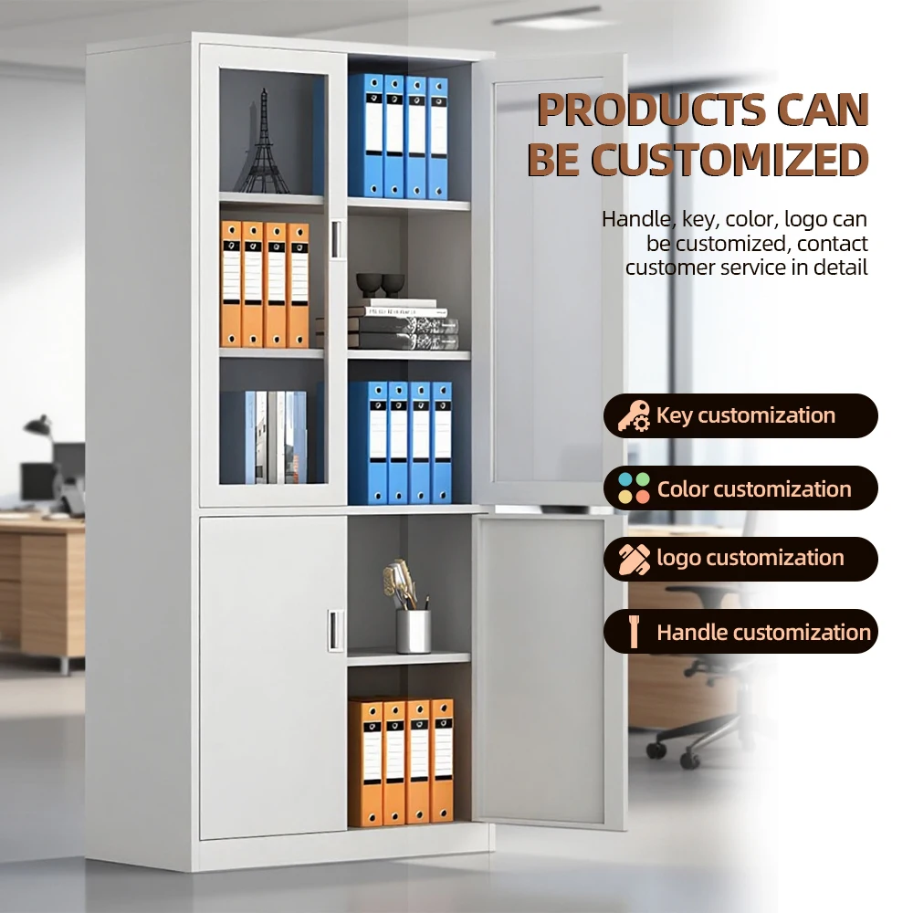 Customized Fully Assembled and Knockdown Metal Filing Cabinets Steel Storage Cupboard for Office/Hospital/Home Use supplier