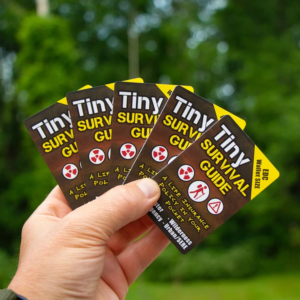 Newest Outdoor Survival Micro Pocket Survival Guide and First Aid Guide