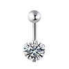 Three-claw round zirconium photosphere Silver