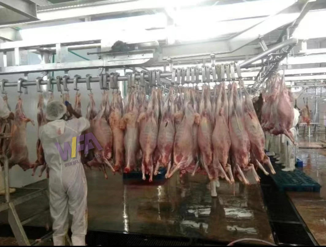 Meat Processing Complete Goat Slaughter Line Abattoir Equipment Project Design Sheep Skinning Machine of Sheep Slaughter House