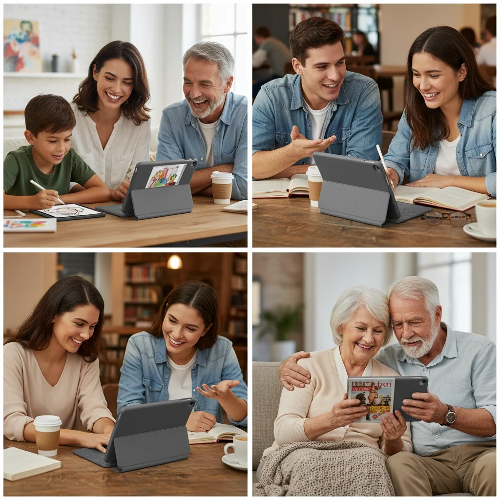 product slim folio keyboard case for ipad 10th gen  a16 with integrated bluetooth wireless keyboard for ipados shortcuts laudtec-6