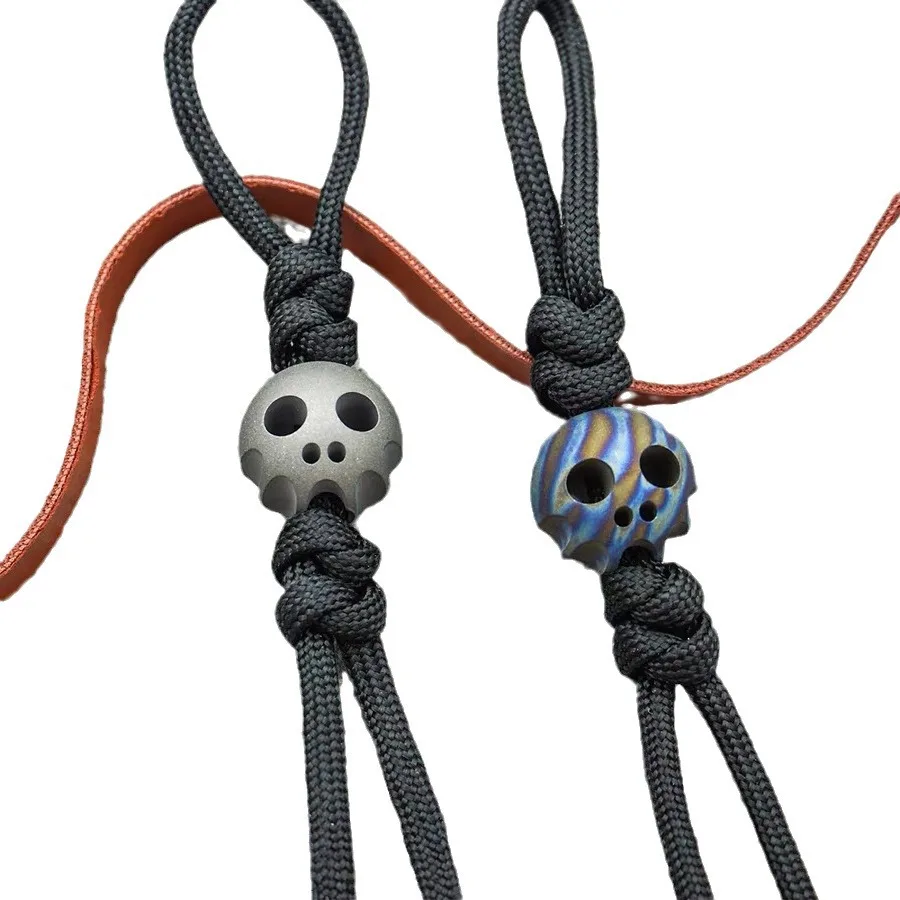 Wholesale Titanium Alloy Paracord Metal Lanyard Beads