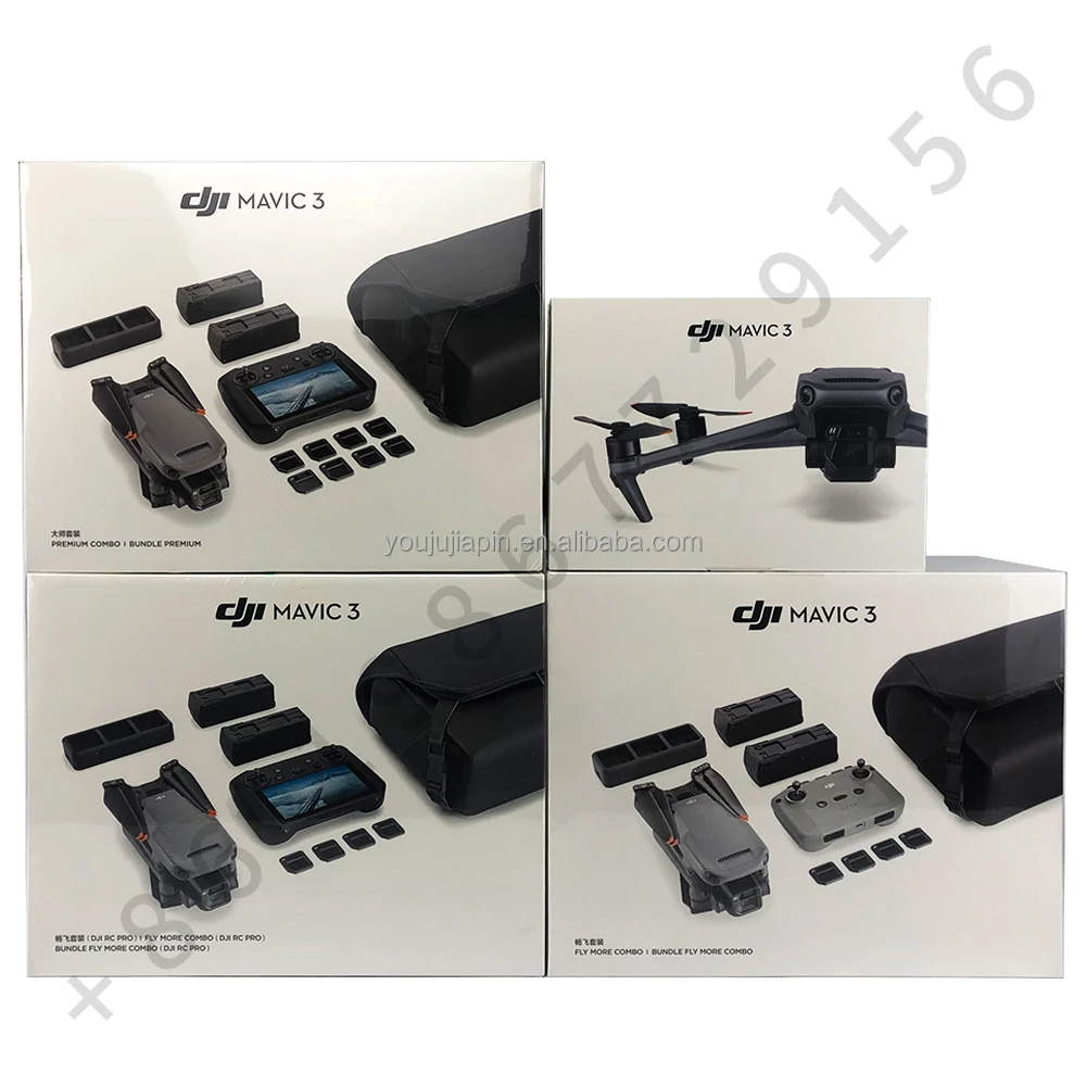 DJI Mavic Fly More Combo DJI RC Pro Drone with 4/3 CMOS Hasselblad  Camera 22 Min Flight Time 10km Max Transmission