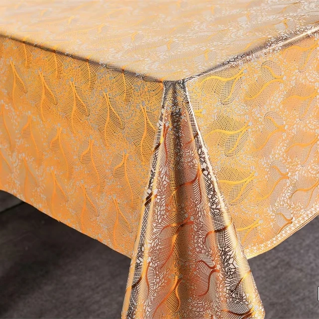 Hot Selling New Design PVC Floral Lace Tablecloth Transparent Cover Printed Square Roll Pattern for Home Wedding Party Banquet