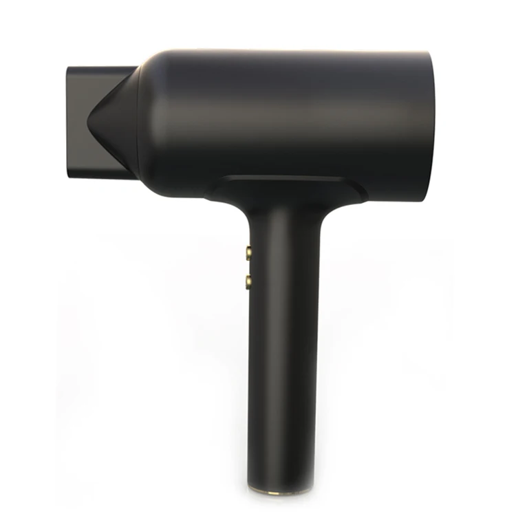 XSWL Secador de Cabello inalámbrico portátil, secador de Viento de Viento  Caliente y frío sin Cable con difusor y Boquilla extraíble 5000mAh  Recargable para Interiores al Aire Libre y Viajes, Negro -