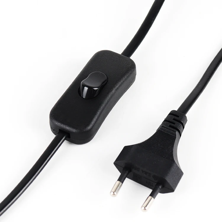 Euro Plug Power Cable ON/OFF Switch Cable EU Power Supply Cord for Extension Socket Lamp Project Radio manufacture