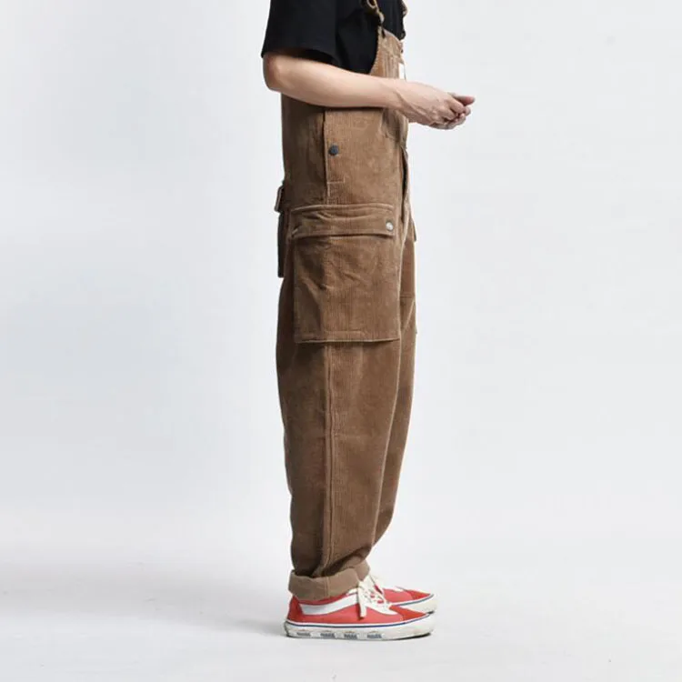 Patchwork Corduroy Corduroy Jumper Pants Fashion Mens Corduroy - Main Image