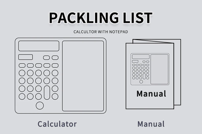 Newyes Basic Dual Power Electronic Memo Pad 12 Digit Notebook