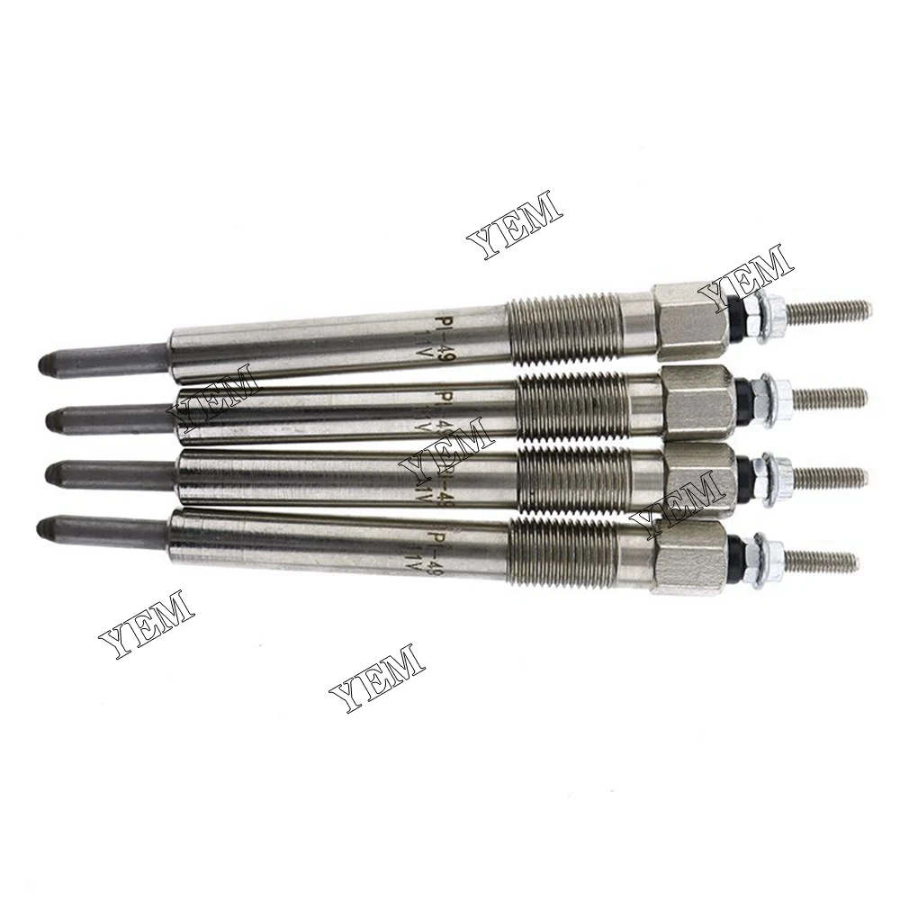 Excavator Engine Part New 4 PCS 8941337599 Plug Glow Set for Isuzu 4JB1 4JG1 4JA1 Engine