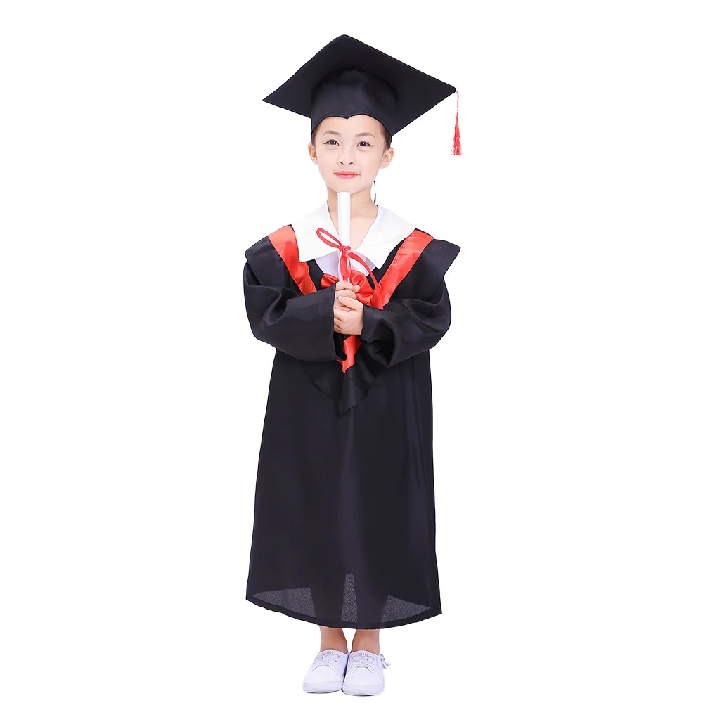 Factory Price Career Day Kids Clothes Doctoral Graduation Gown Children's Graduation Dress With Hat Factory Price Career Day Kids Clothes Doctoral Graduation Gown Children's Graduation Dress With Hat