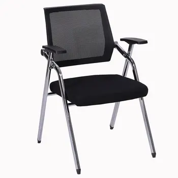Mesh Fabric Ergonomic Office Conference Chair With Writing Pad
