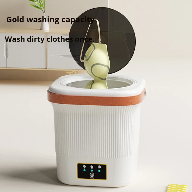 Hot Selling Electric Portable Mini Washing Machine with Spin Dry Function Foldable Desig aperçu 3