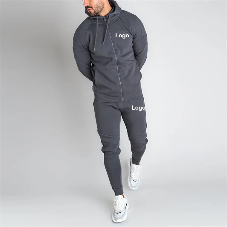 High Quality Track Suits Men Sport Tracksuit Latest Fashion 2 Piece Men