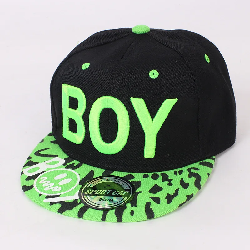 Topi bisbol anak laki-laki bordir, topi Snapback mode dapat diatur 54CM 3-8  tahun topi matahari musim panas untuk anak laki-laki dan perempuan